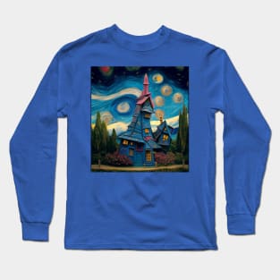 Starry Night Over The Burrow Long Sleeve T-Shirt